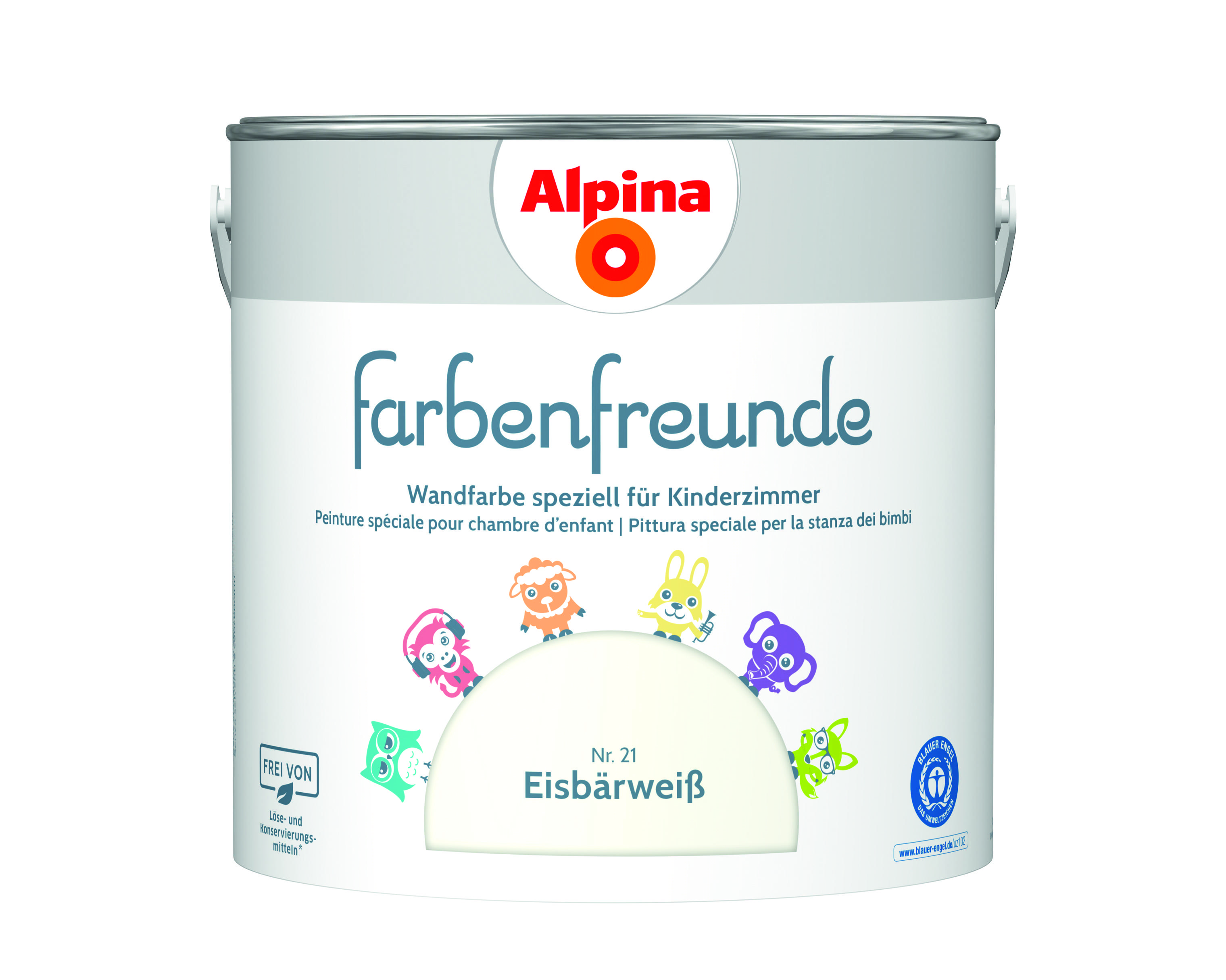 Alpina Farbenfreunde Nr. 21 Eisbärweiß 2,5 Liter matt 914060