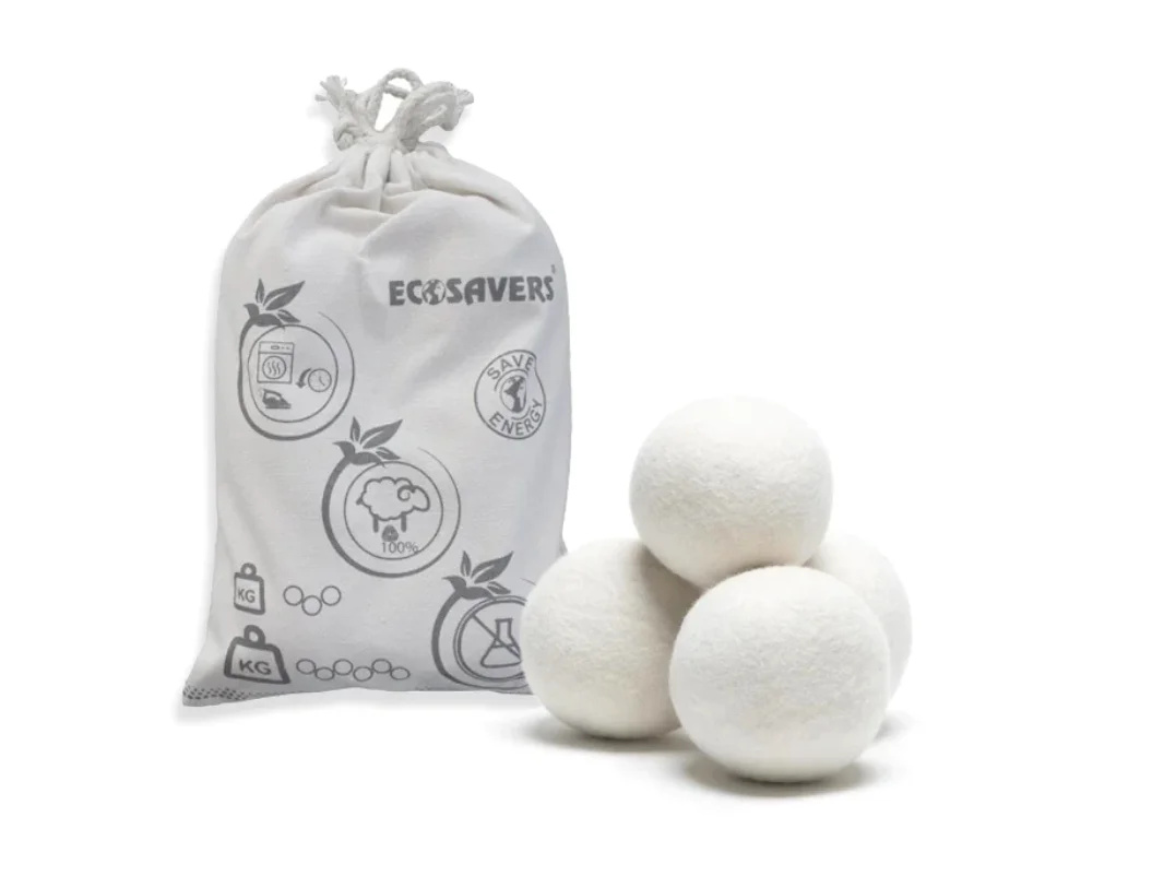 EcoSavers Dryerballs Wool 6 loptičiek do sušičky v bavlnenom vrecku | Jednoducho ušetrite!