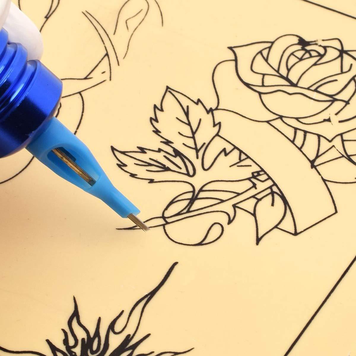 Markenlos Silicone Pink Pattern Doppelseitige Übungshaut für Anfänger Tattoo Körperkunst 5 Stück