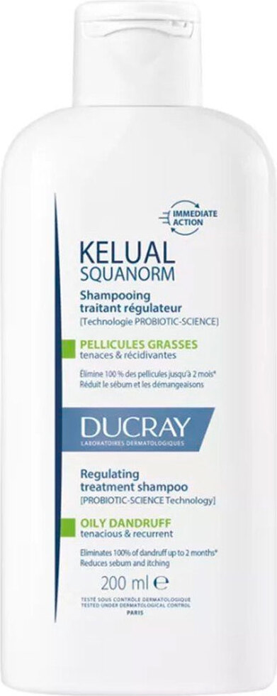 DUCRAY SQUANORM Antischuppenshampoo für fettiges Haar 200 ml