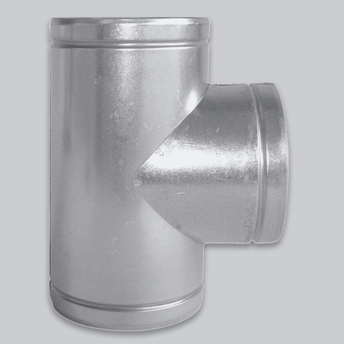 Subtiel Lüftungsrohr T-Stück 90° Ø 180 mm