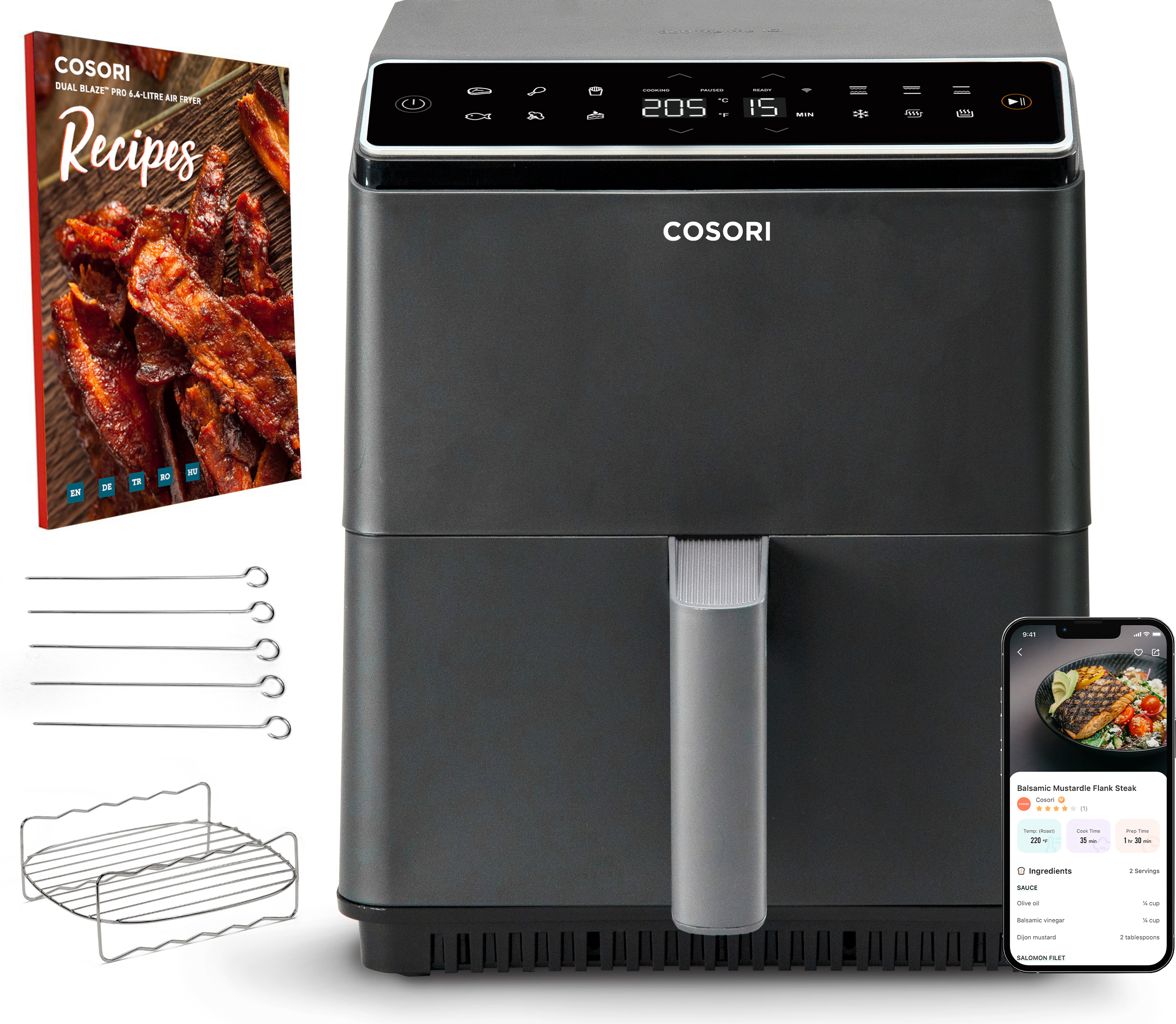Cosori CAF-P681S-KEUR DualBlaze PRO schwarz Fritteuse