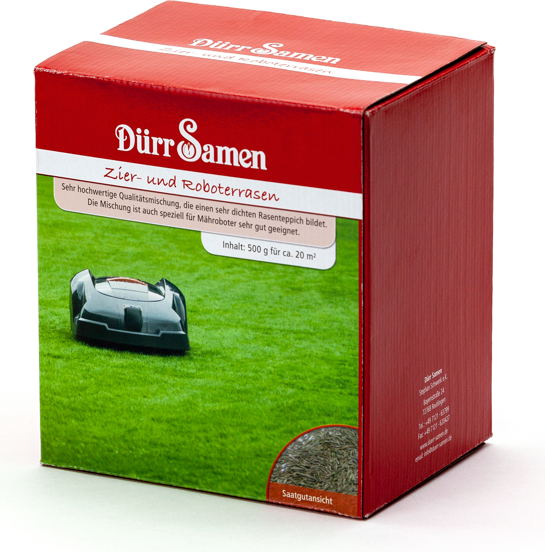 Dürr-Samen Zier- und Roboterrasen 500 g | Rasensamen von Dürr Samen 4504-DS