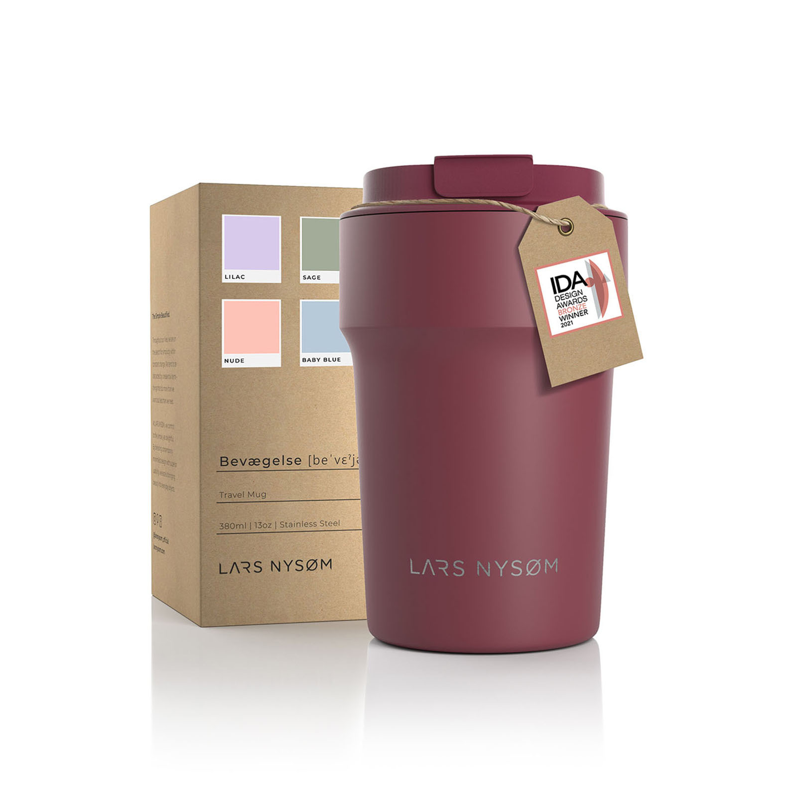 LARS NYSØM Travel Mug BEVÆGELSE 380ml, 500ml 