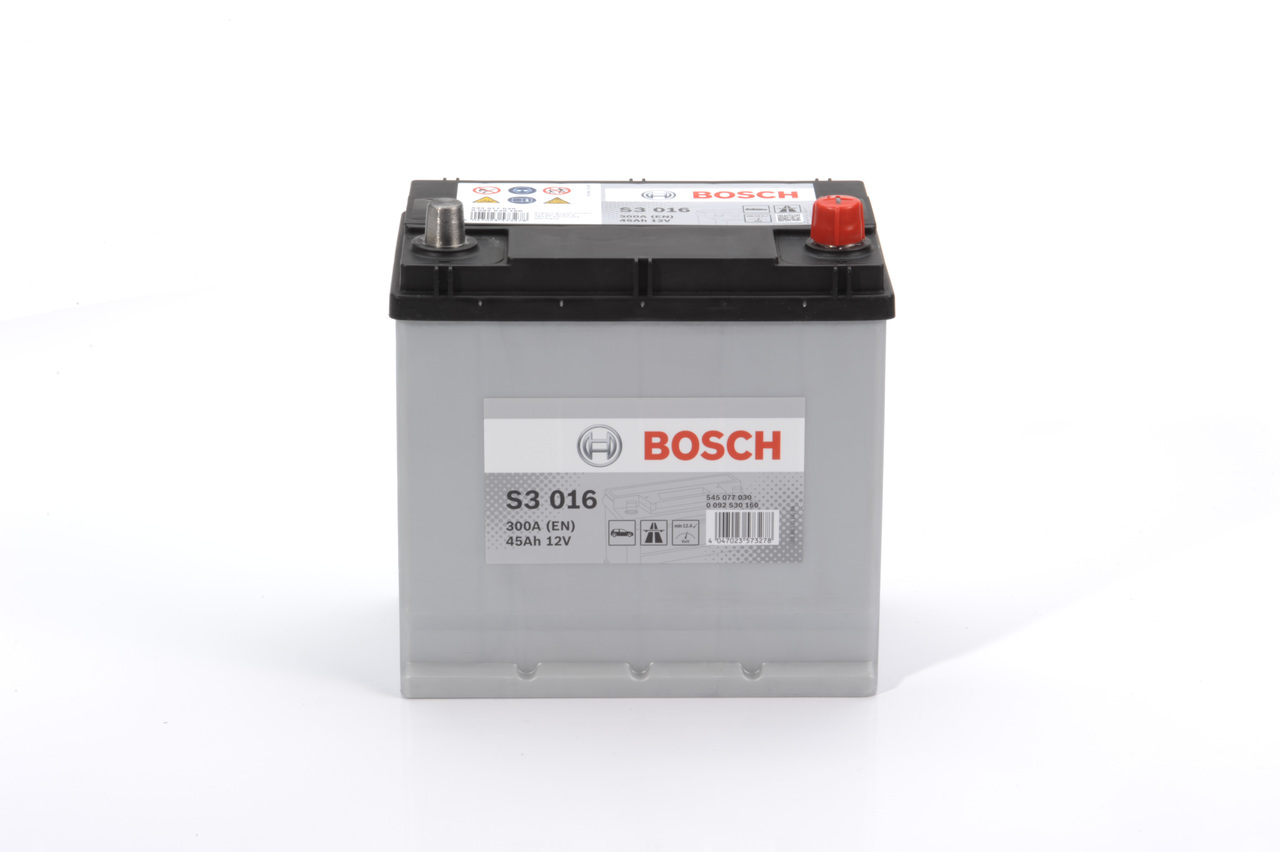 BOSCH S3 016 Starterbatterie 12V 45Ah 300A/EN Batterie 0 092 S30 160
