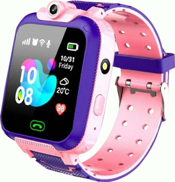 Inteligentné detské hodinky XO H100, 1,44", 128 x 128, 300 mAh, ružové