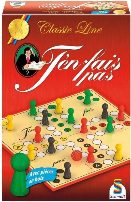 Brettspiel T'en Fais Pas, Schmidt Spiele Classic Line, Klassisches Familienspiel, Hochwertige Holzfiguren SCH4001504881085