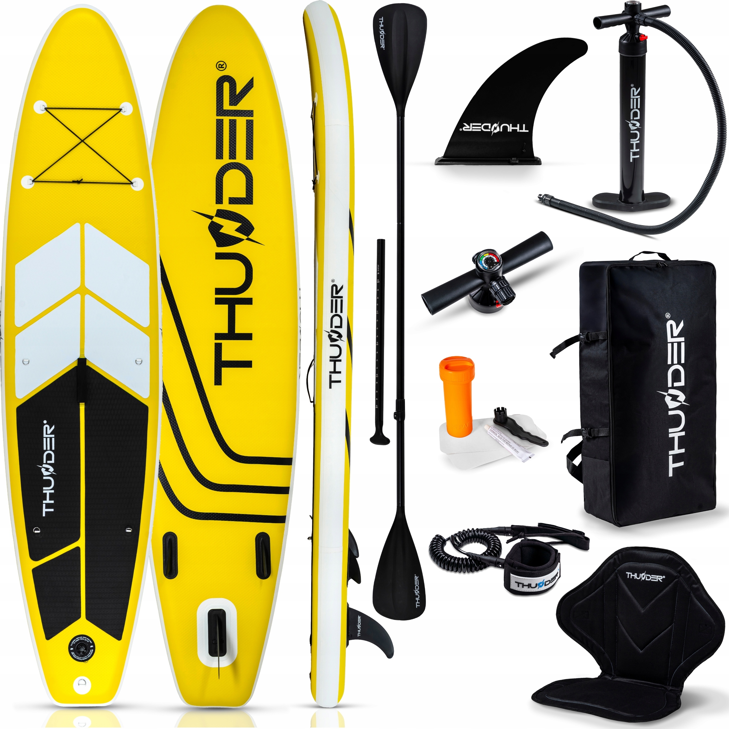 Thunder Sup 320Cm Verdrängung Gepumpt Board Mit Paddel Und Rucksack Donner Kit