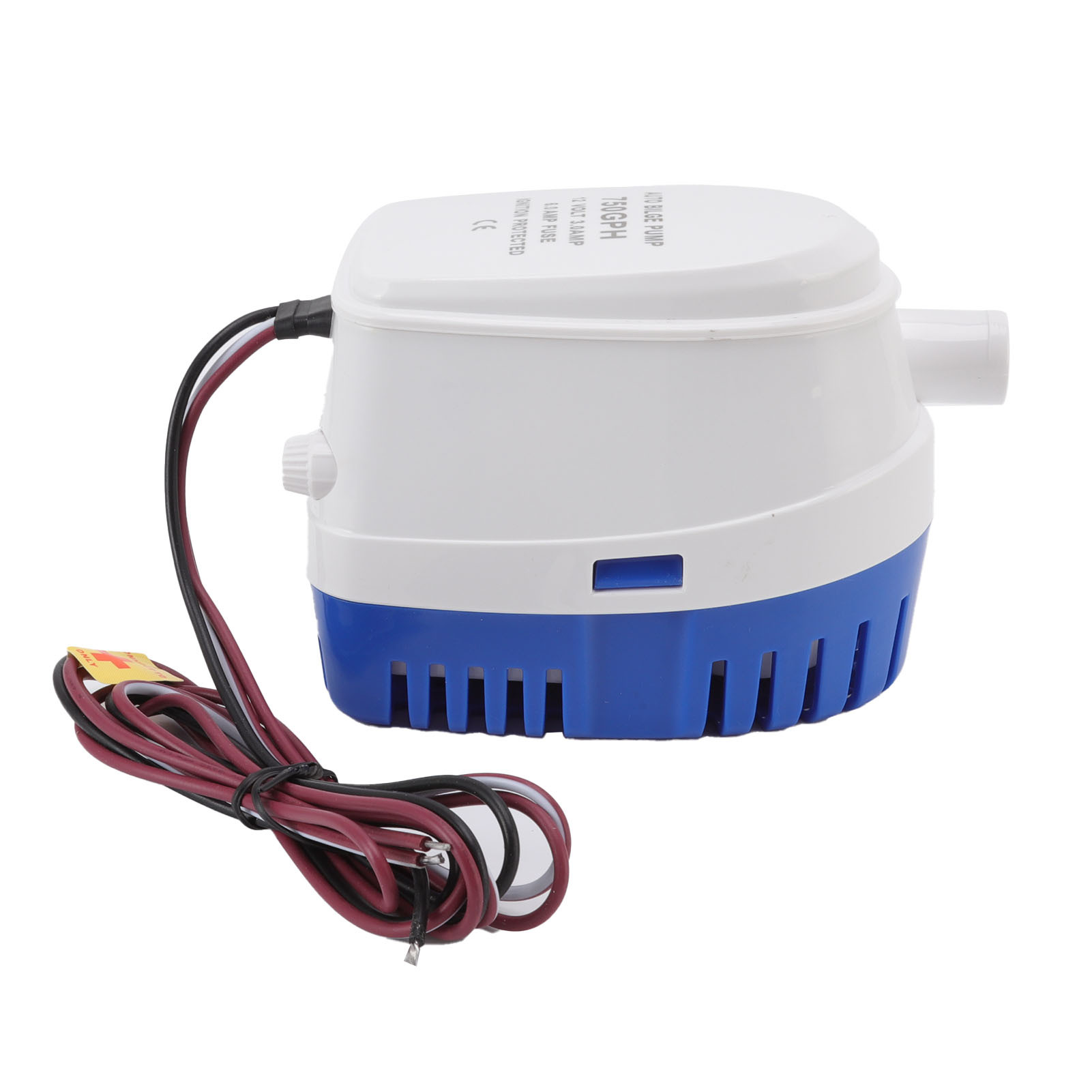 Automatické kalové čerpadlo 12V - Mini ponorné čerpadlo s plavákovým spínačom, nárazuvzdorné, pre lode a karavany, vrátane poistky 3A/6A