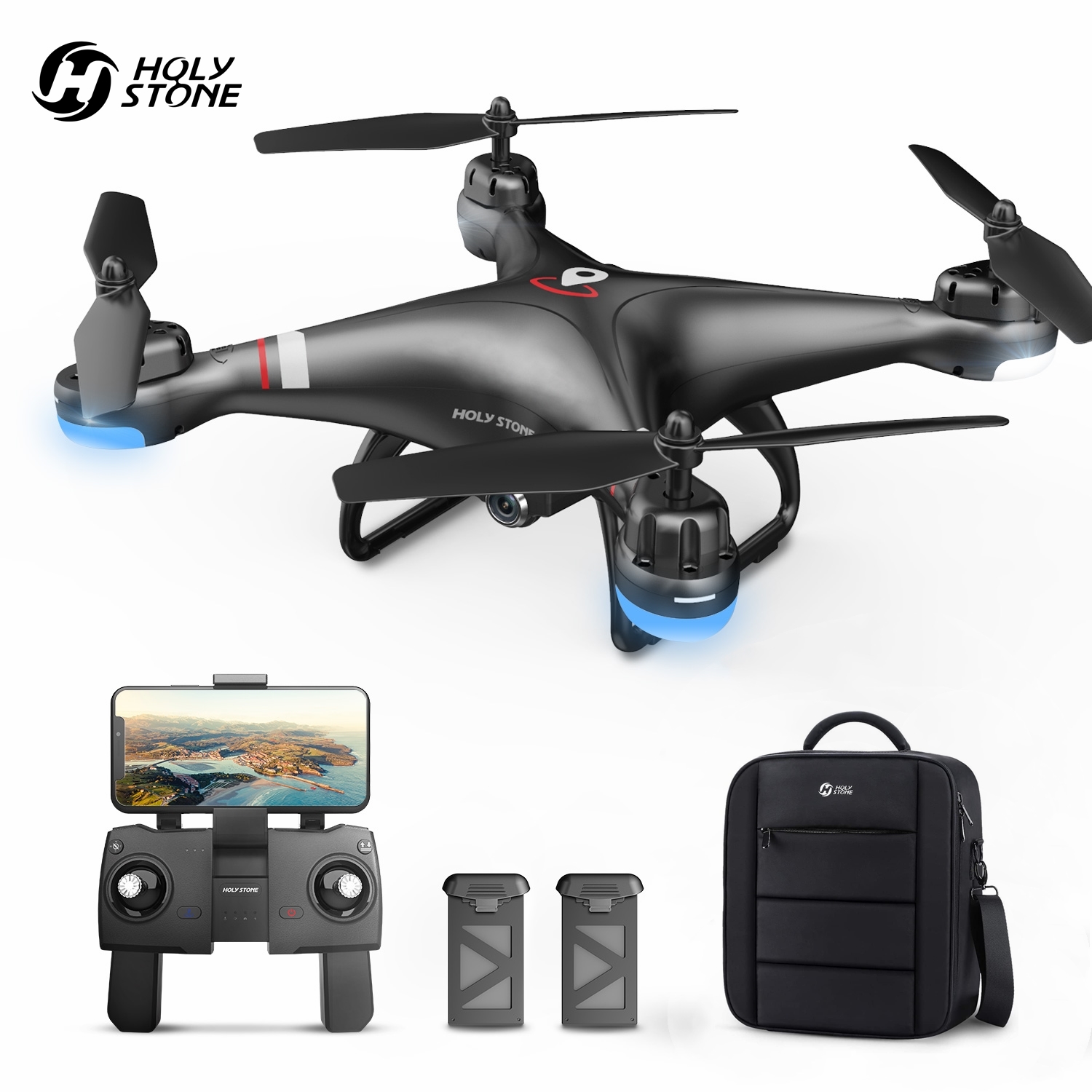 Holy Stone HS110G FPV Selfie Drone with 1080p hd Camera rc Quadcopters Gps Dron 