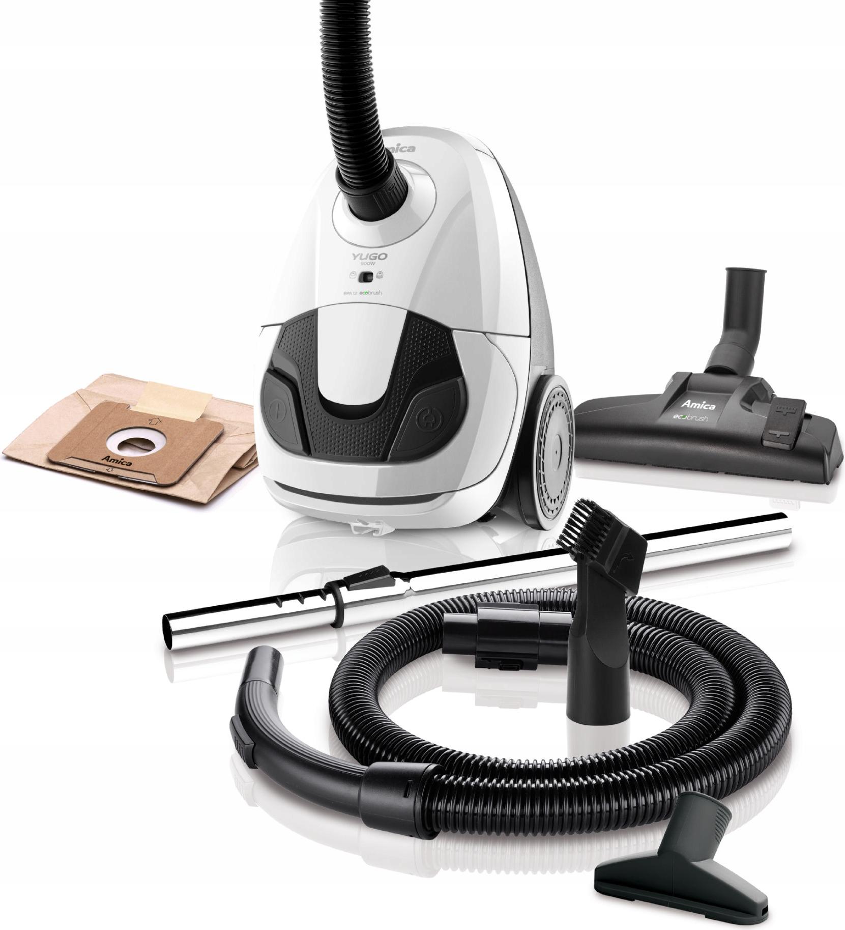 Amica Vysávač S Vreckom Vm1046 900W, Reg. Spring, Syg. Taška, Mäkké Kolieska