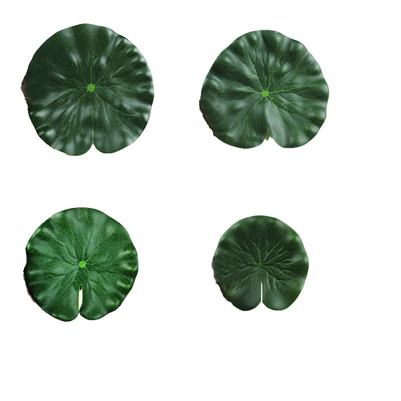 Heikoeco® Simulation Lotusblätter Lotusblätter EVA schwimmende Wasser Lotus Pool Aquarium Teich Aquascape Dekoration Requisiten (8 Stück)