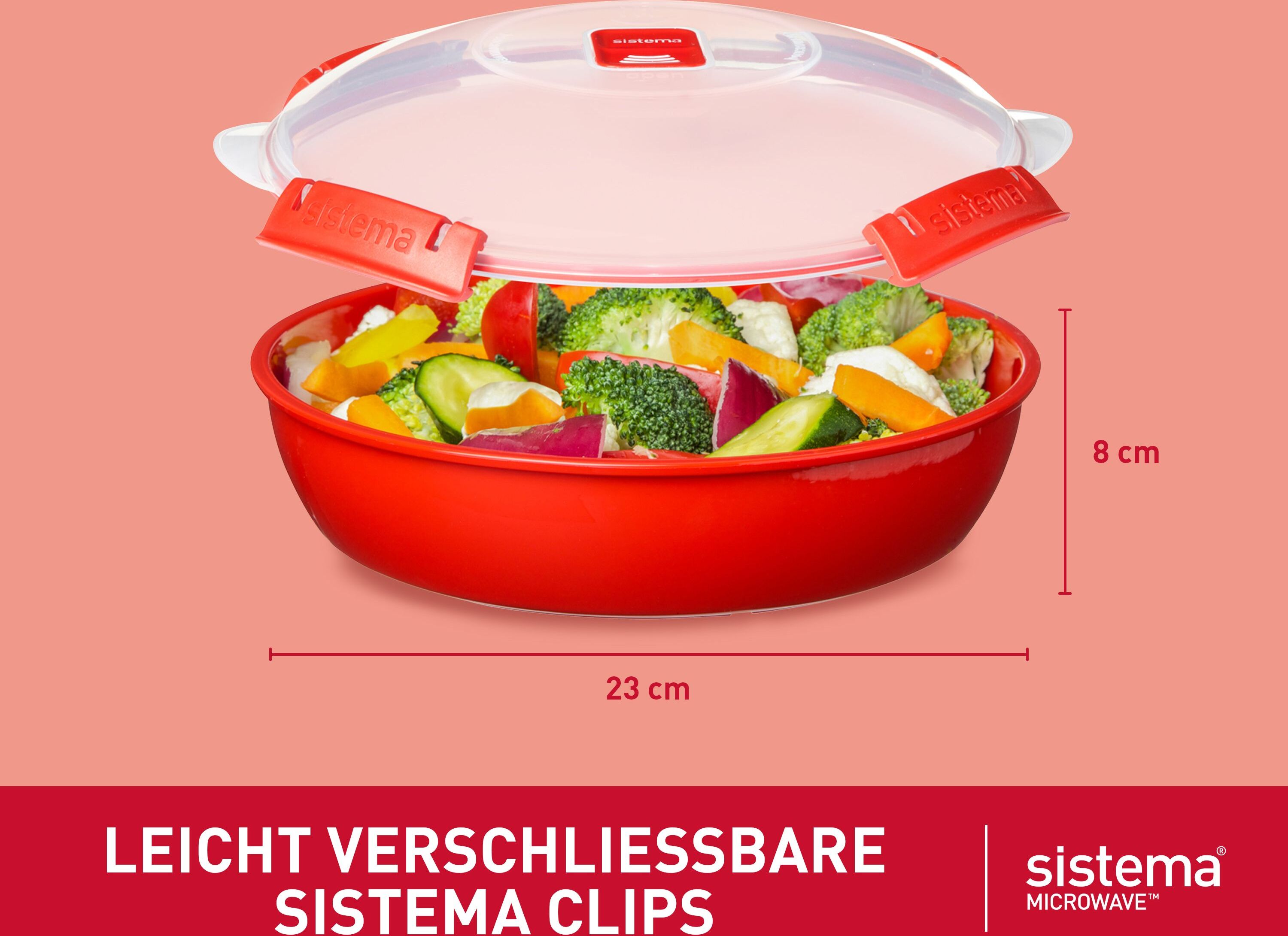 Heidrun Mikrowellenbehälter 2x Mikrowellen Kasserolle 2,0L Heidrun Mikrowellenbehälter 2x Mikrowellen Kasserolle 2,0L