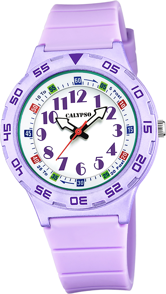Detské hodinky Calypso plastové PUR fialové Náramkové hodinky Calypso Junior D2UK5828/3