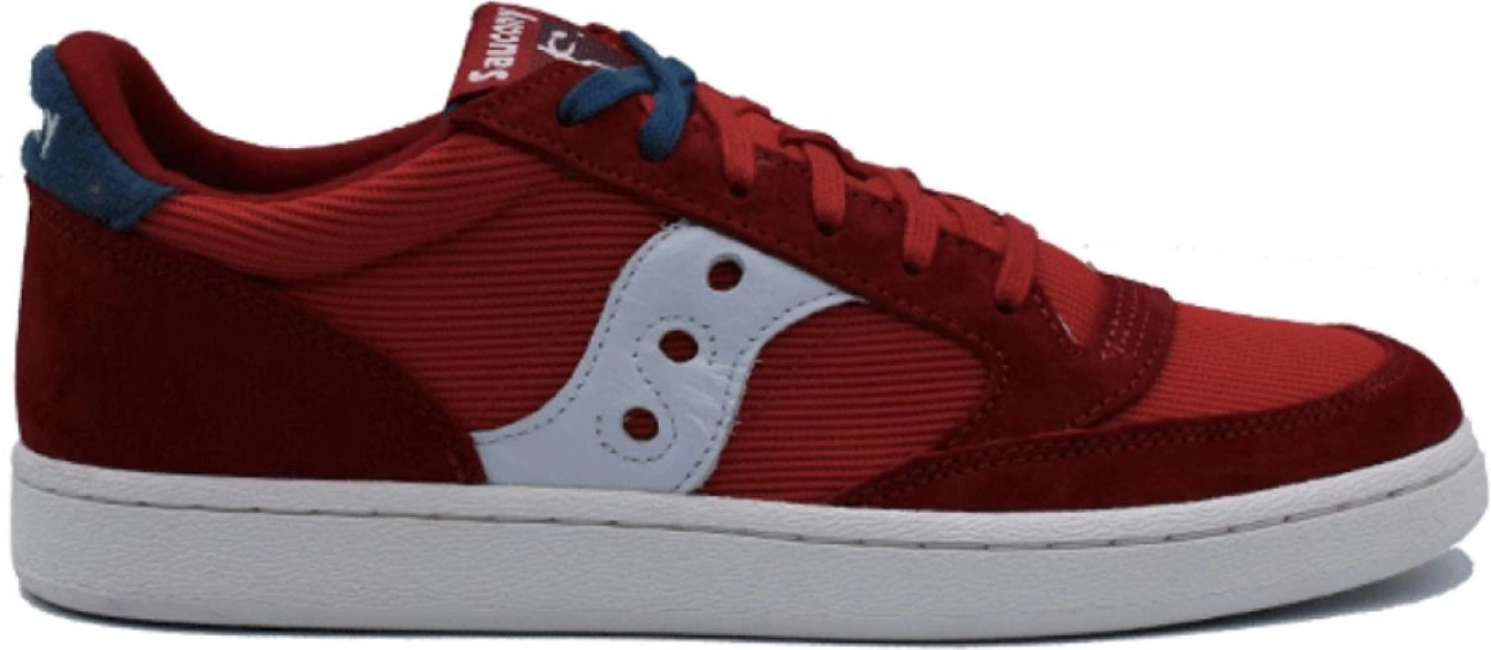 Herrenschuhe Saucony Jazz Court Leder Turnschuhe rot 40.5