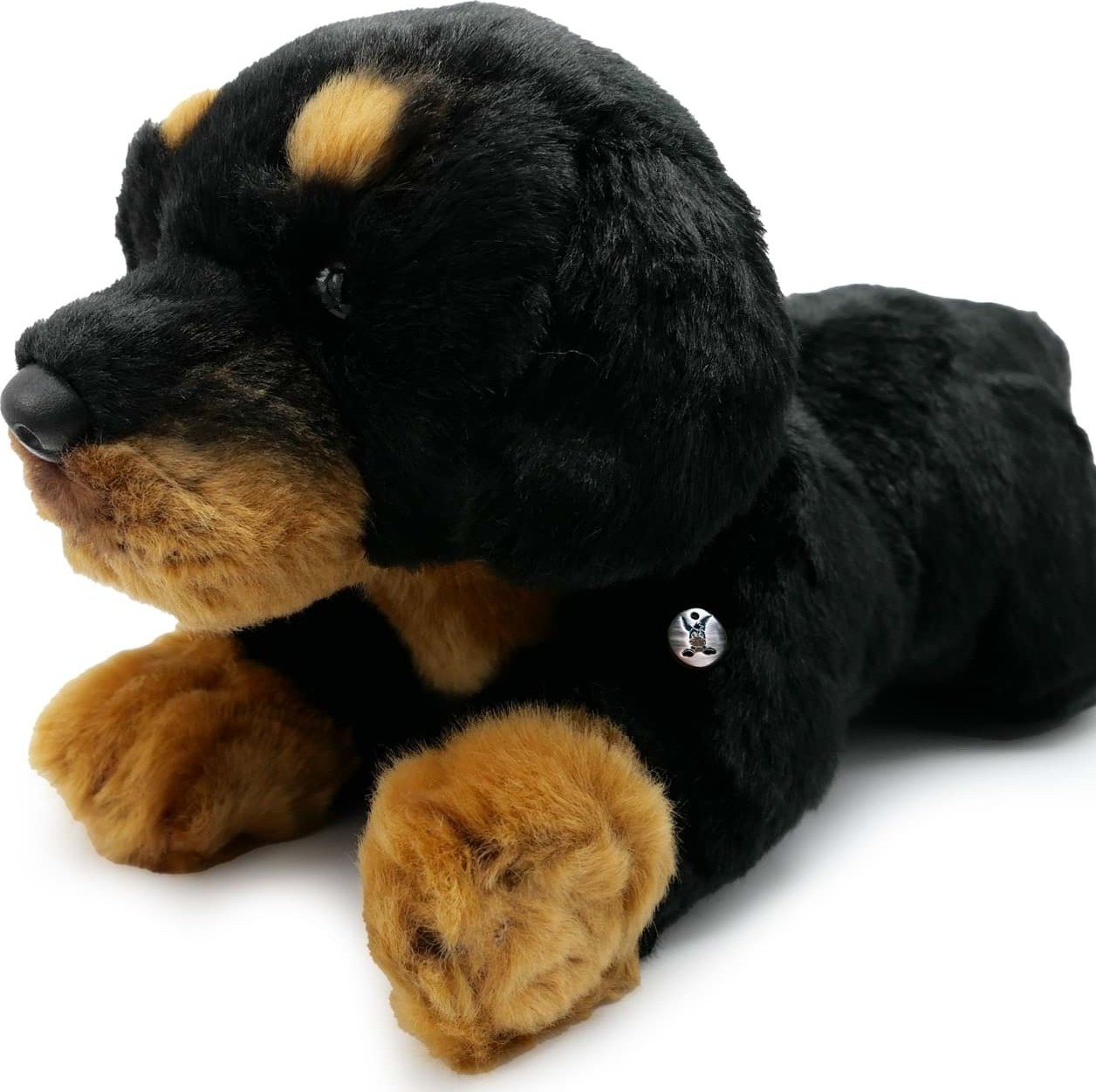 Kuscheltiere*biz Rottweiler Kuscheltier Hund liegend schwarz-braun Plüschtier TESSA KT531850
