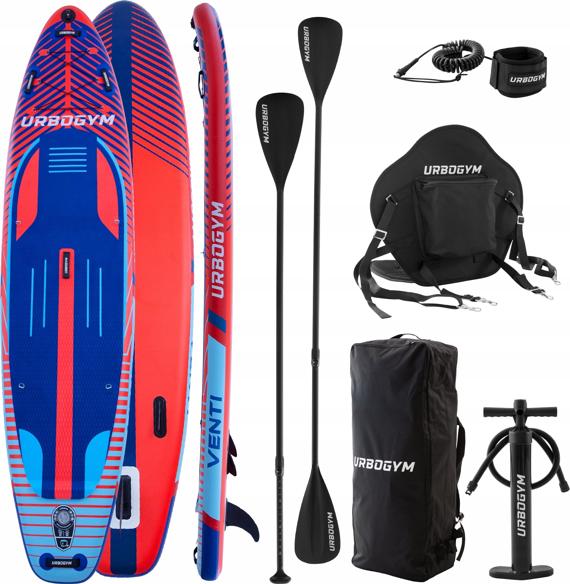 Sup Aufblasbares Brett 350Cm Urbogym Venti - Sup/Kayak Mit Sitz Und Gopro