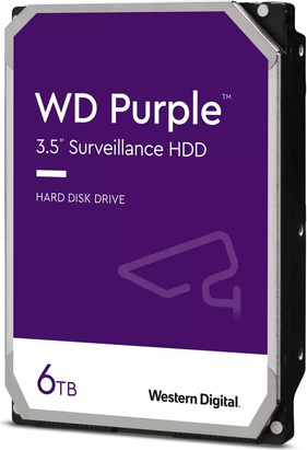 WD Purple 6TB SATA 6Gb/s CE HDD 8,9cm 3,5" interný 128MB Cache Bulk (WD63PURZ)
