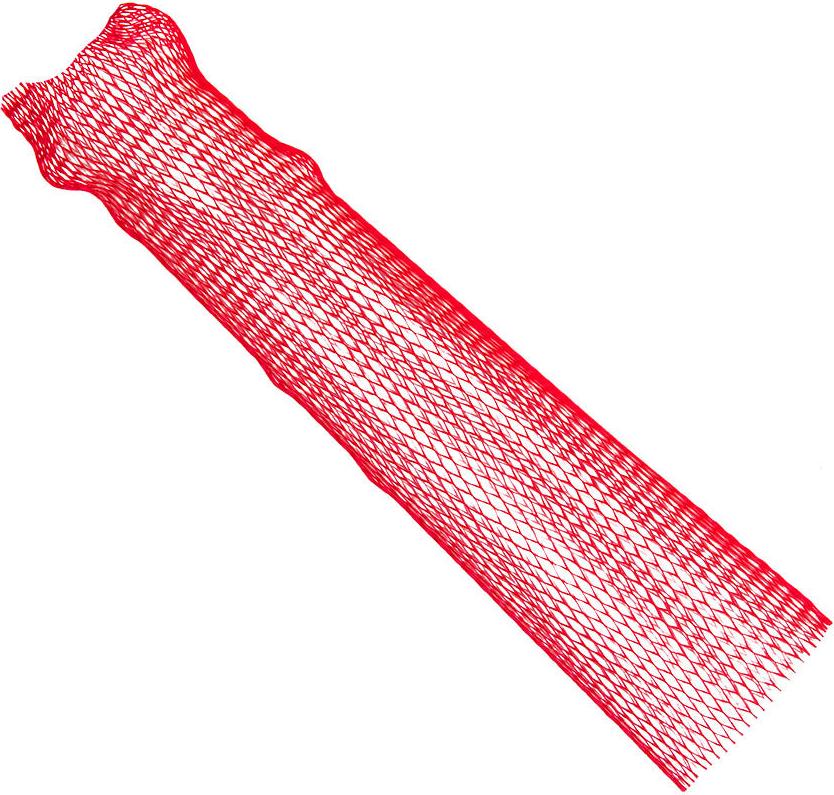 HaGa-Welt Gemüsenetz und Obstnetz für Aufbewahrung (Meterware) – Rot, Maschenweite 6mm OGN-N2ro-1
