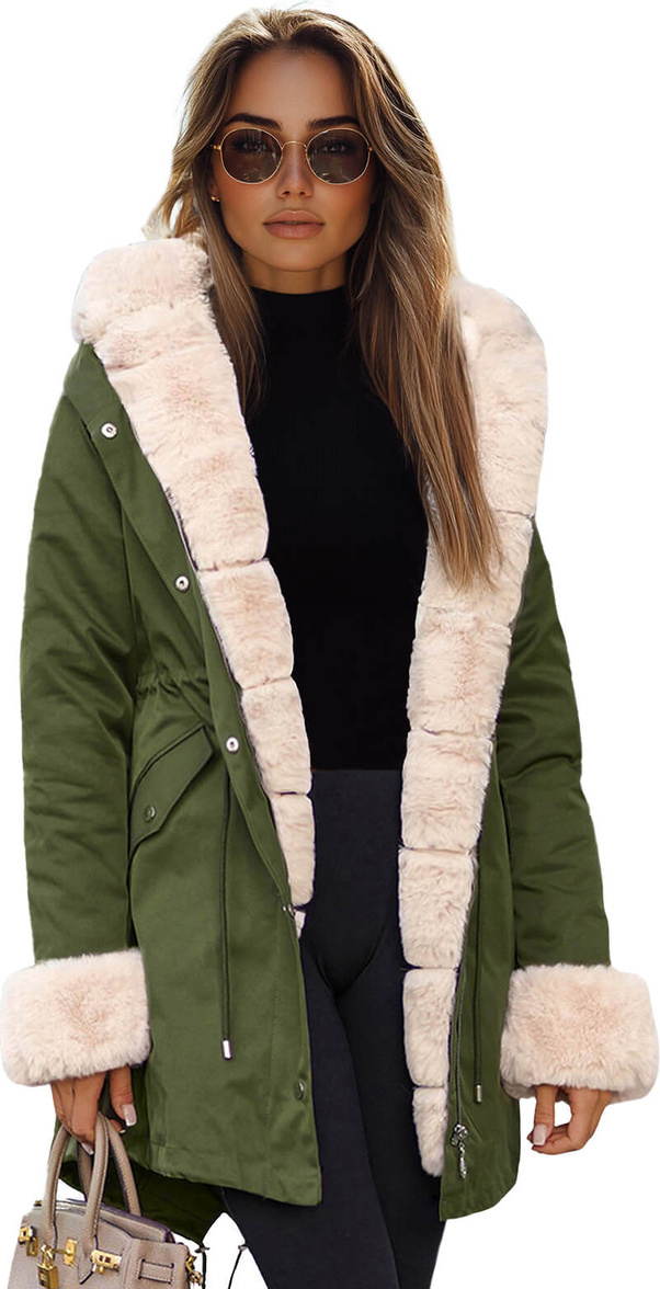 Damen Winterjacke Grün OZONEE JS/M763/136Z M