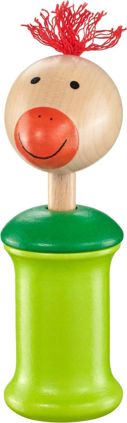 Schmidt Spiele Selecta Spielzeug Kiri Vogel Greifling mit Quietsche, Rassel, Babyspiel, Babyspielzeug, Holz, 13 cm, 61058