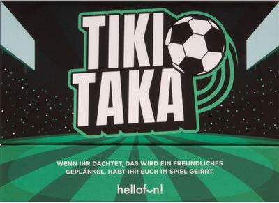 Honest and Smart HELLOFUN, Tiki Taka, Fußballspiel, Gesellschaftsspiel mit legendären Toren & Spielern, Fußballwissen & hitzige Debatten, Ab 4 Spieler ab 14 Jahren 603372