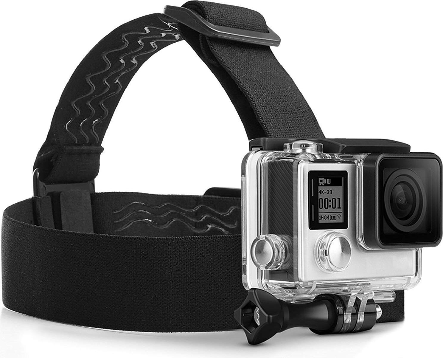 MyGadget Action Kamera Kopfband JHook Kopfgurt Kompatibel GoPro Hero 13 12 11 10 9 8 7 Yi Kopfhalter Kopfhalterung Kopfband