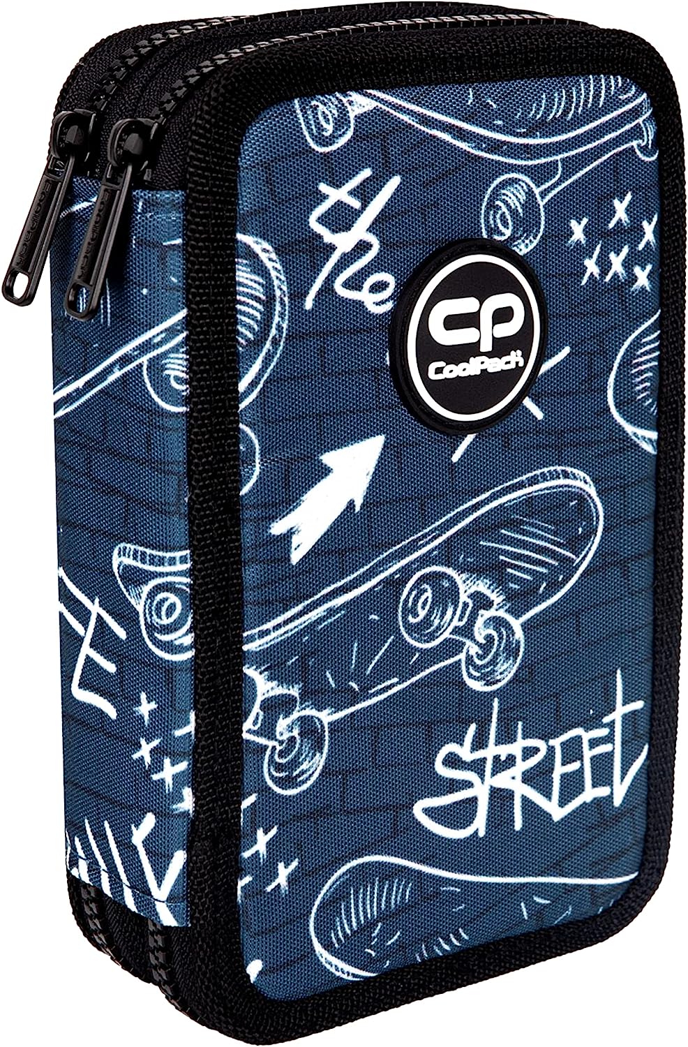 COOLPACK 2-Fach Federtasche Mit 35-teiligem Füllset – Toucan-Motiv, Inkl. Hausaufgabenheft – Für Schule & Kindergarten