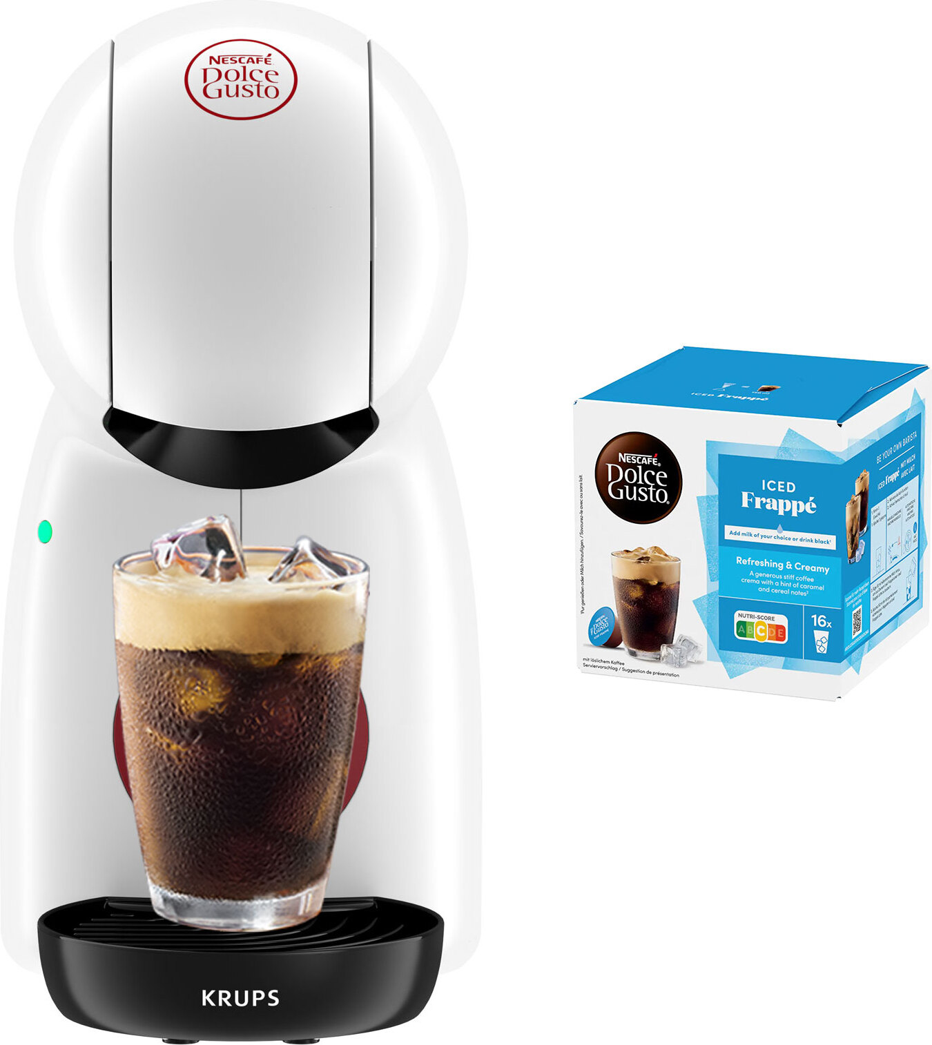 Krups KP1A31 Dolce Gusto Piccolo XS Kaffeemaschine inkl. 1x NESCAFÉ Dolce Gusto Iced Frappe