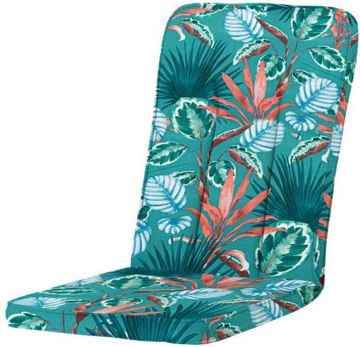 Madison Tuinstoelkussen Exelsior 110x48 cm Cala in Meerblau, wasserabweisend, für den Außenbereich EXEHO266