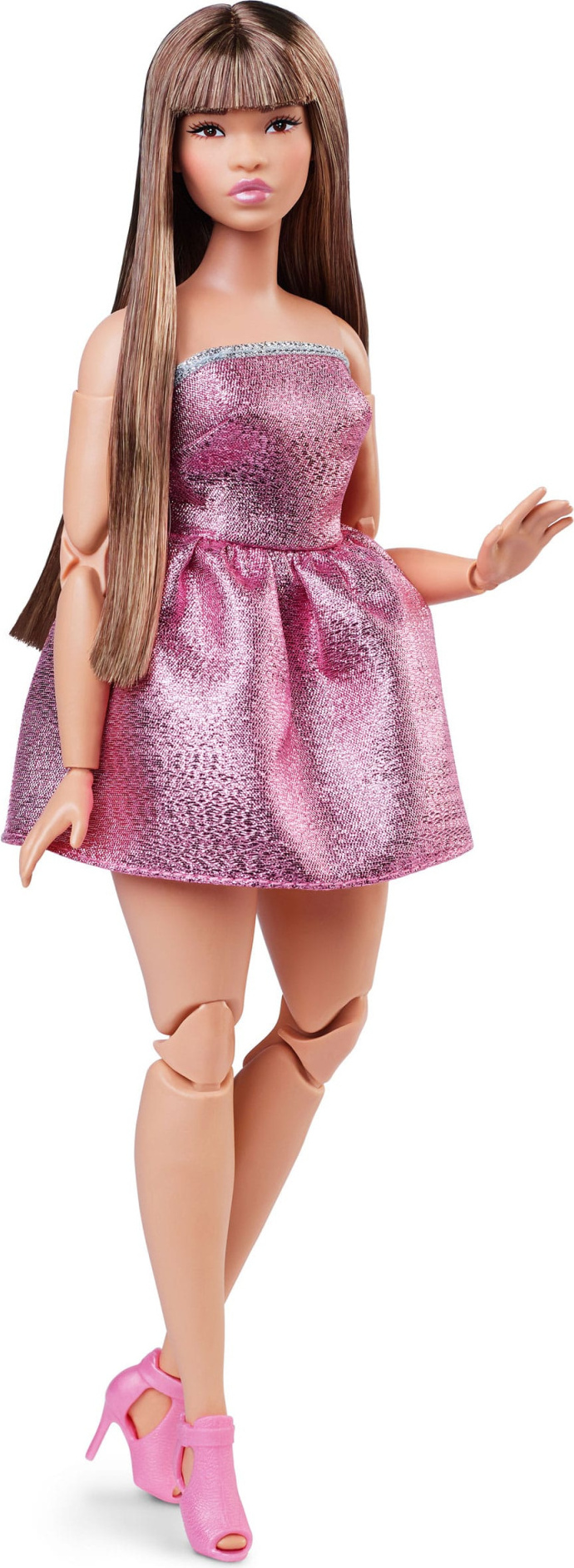 Barbie Signature Barbie Looks 23 - Curvy, Pink Mini Dress HRM16