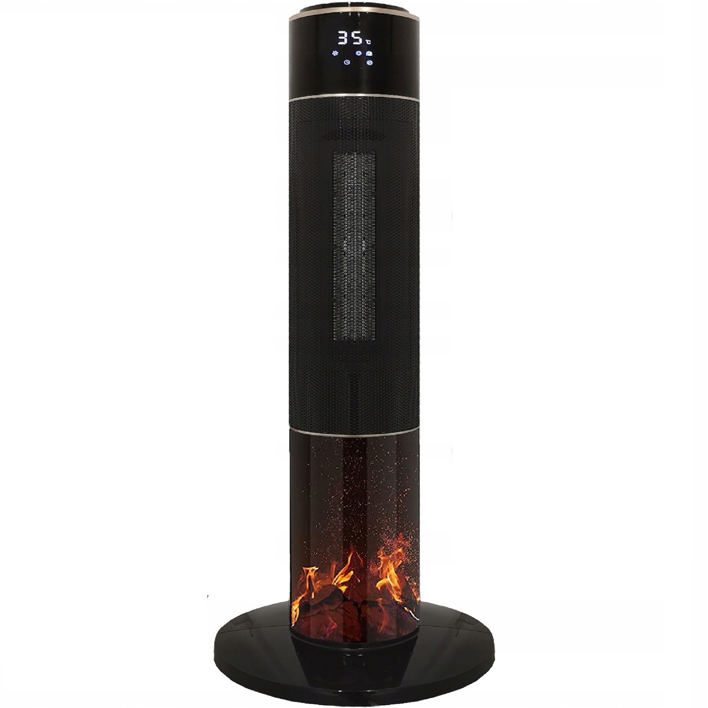 Elektrický ohrievač 2000W Fan Fan elektrický radiátor Mobilný ohrievač