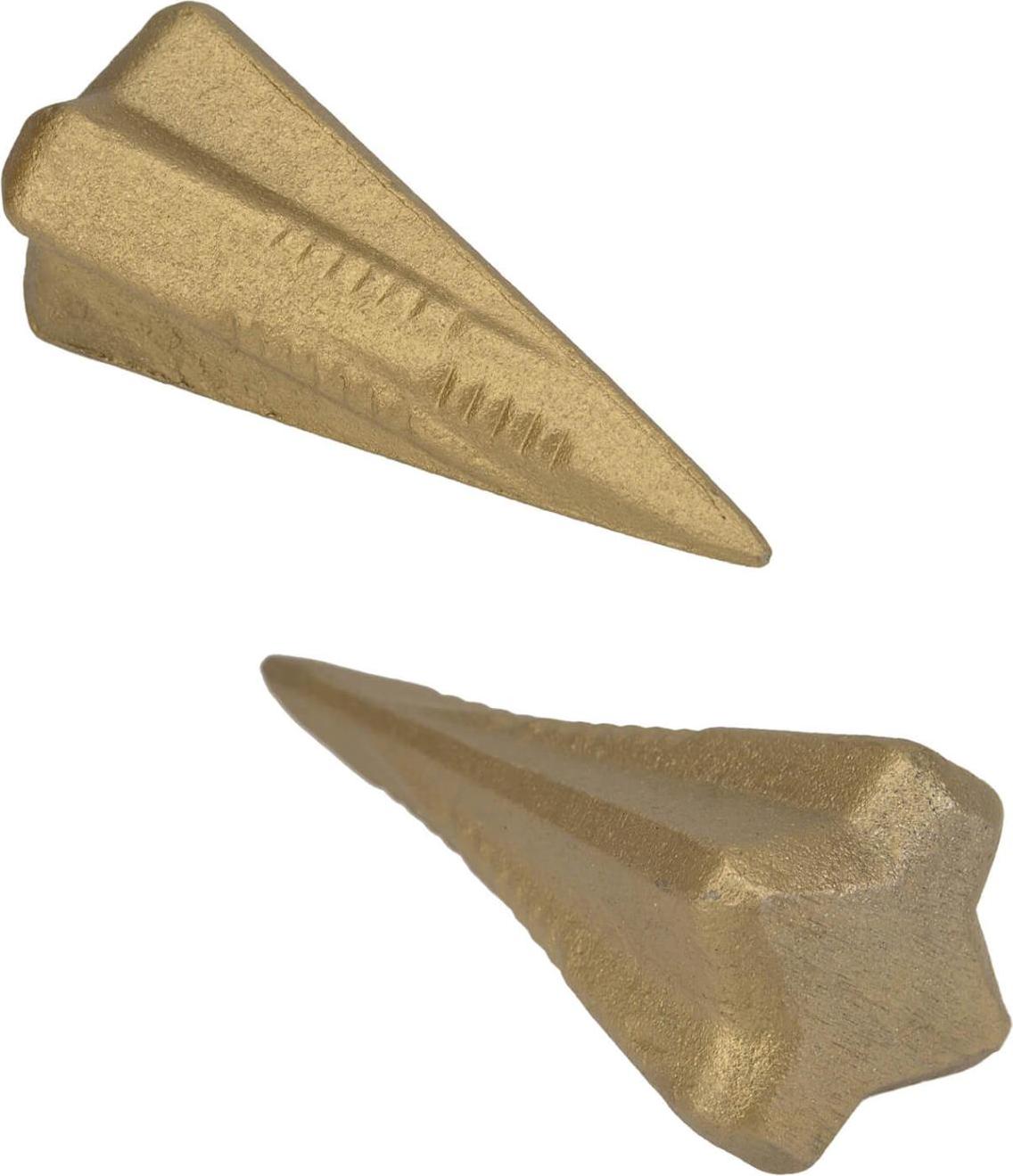 WorkPlus 2er Set Holzspalter Holz Spaltgranate Spaltkeil Spaltkreuz Holzspaltkeil