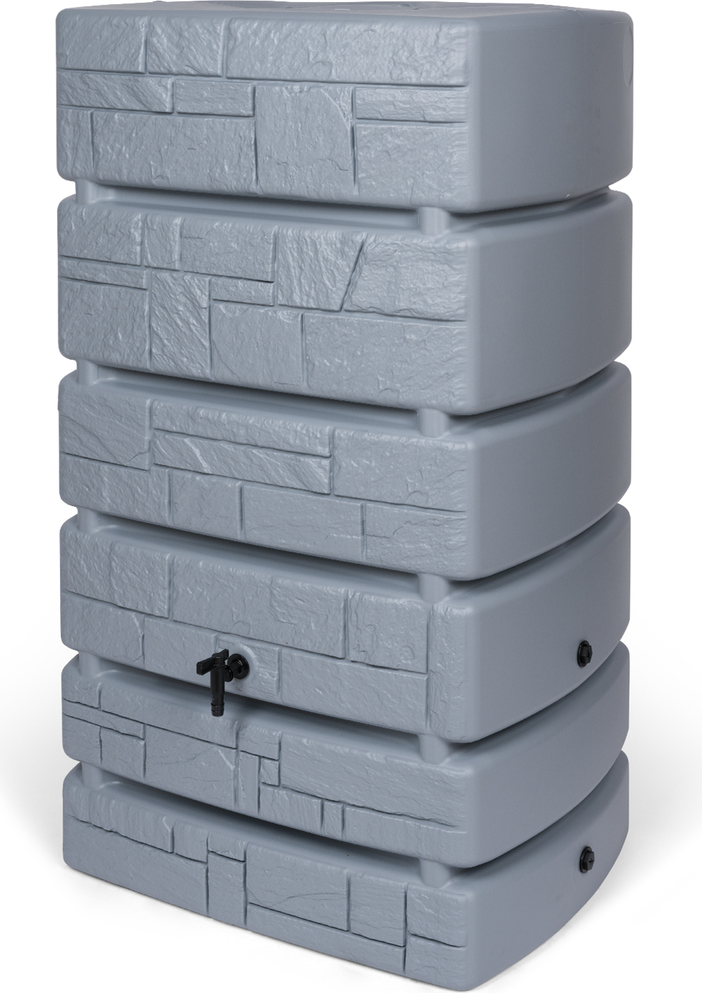 Kreher Technik Wassertonne Tower Stone mit Wasserhahn und Füllautomat in Grau, 500 Liter Nutzungsvolumen 80688