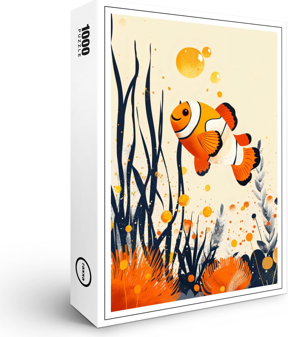 raxxa Premium-Puzzle "Cartoon of Clownfish in Coral Reef", 1000 Teile 1-14270-21892-371