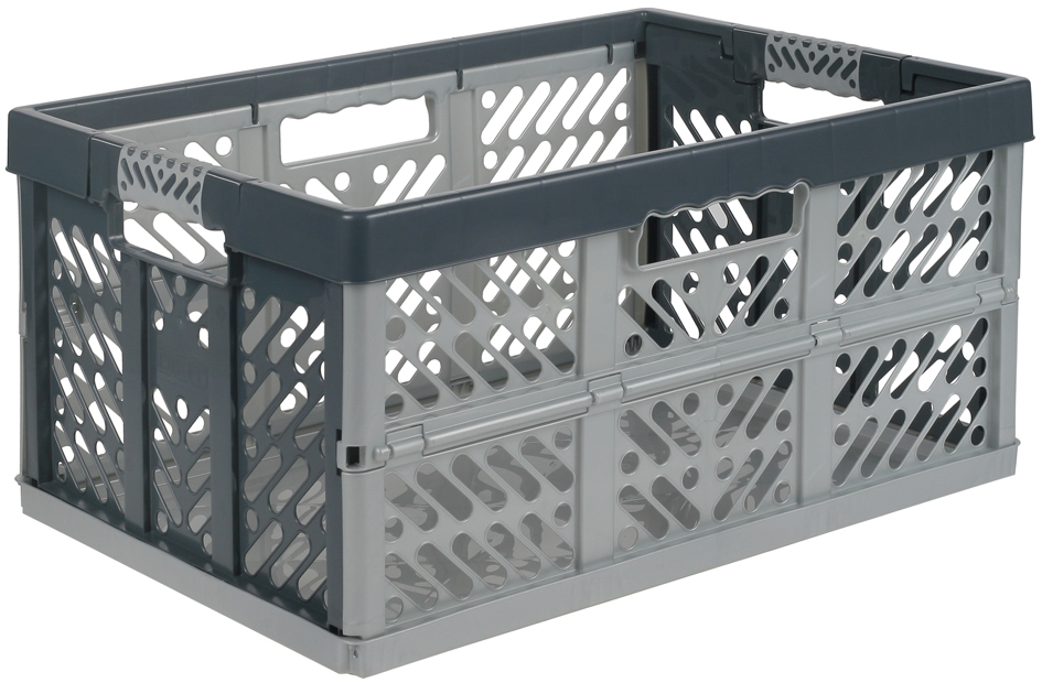 6 x Profi Klappbox mit softgriffen tropical 45 L Faltbox Kiste Transportkiste 
