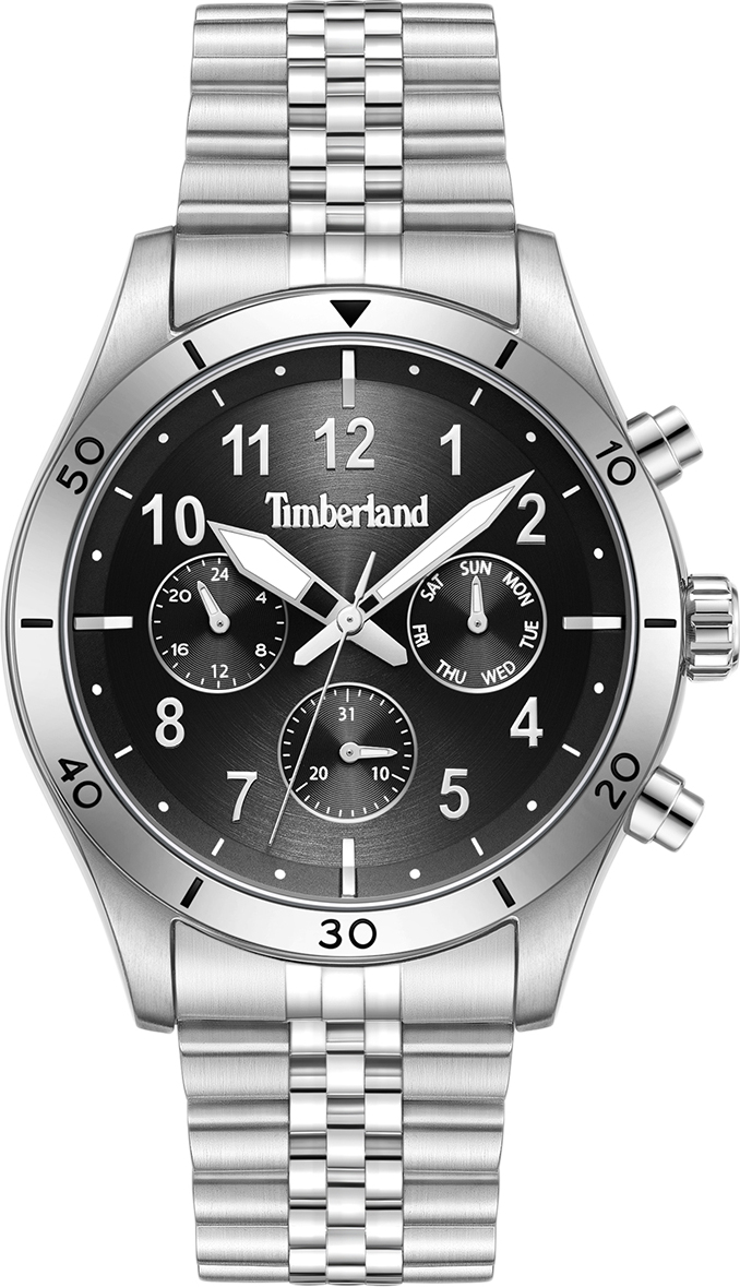 Hodinky Timberland Ashmont, čierne – strieborné (s remienkom na zápästie)