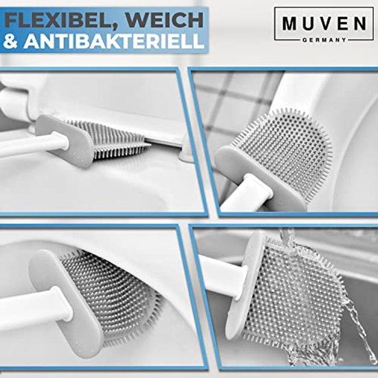 OEM Silikon Toiletborstel weiß mit Gummiknöpfen 2026