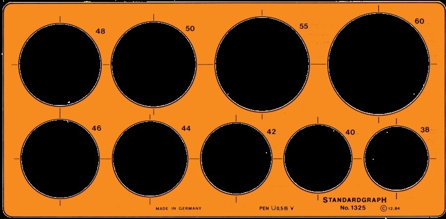 Augenoptik Schablone - Standardgraph 6088 - DAS Original