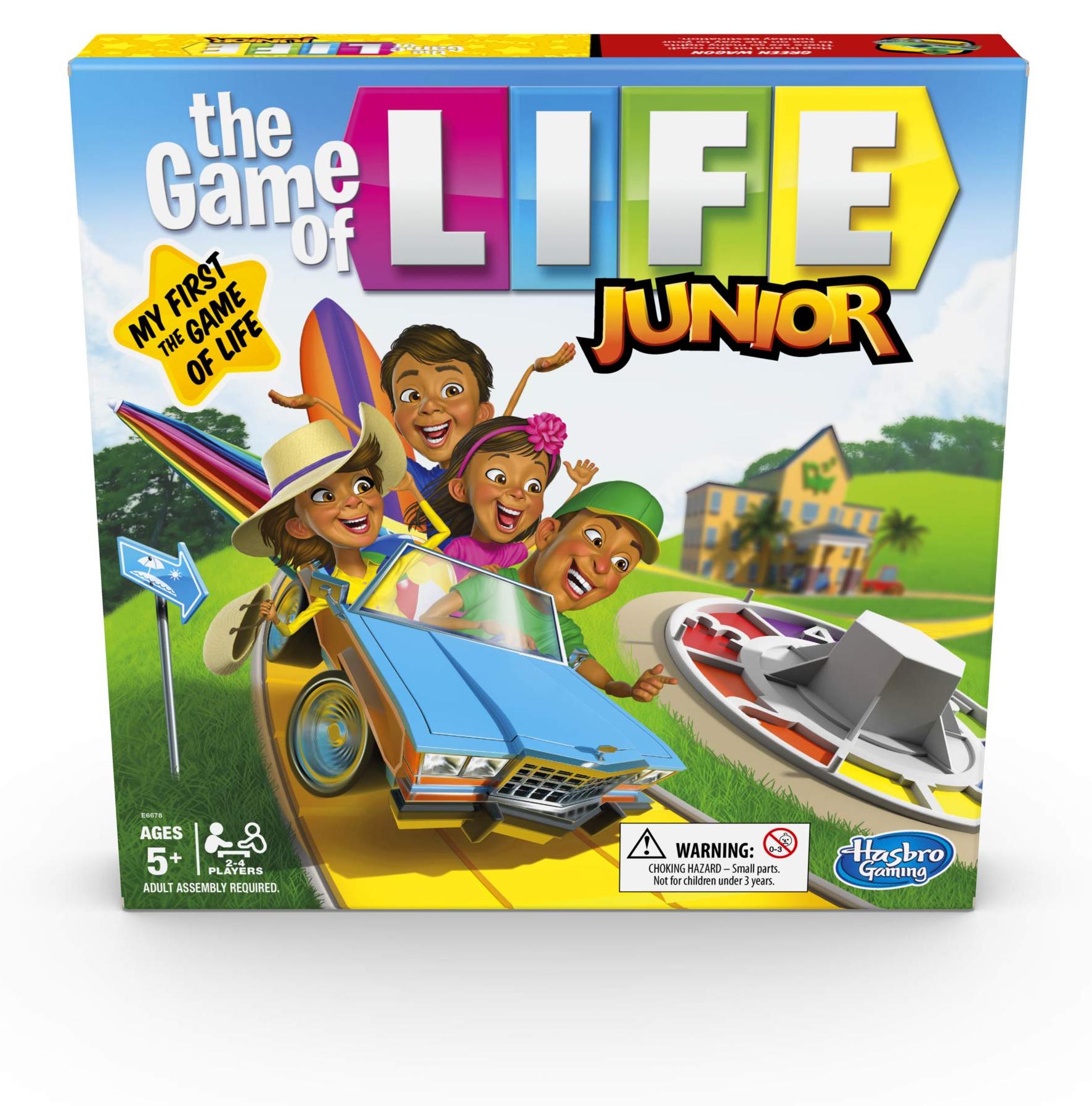 Hasbro Gaming The Game of Life Junior Board Game for Kids from Age 5, Game for 2 to 4 Players