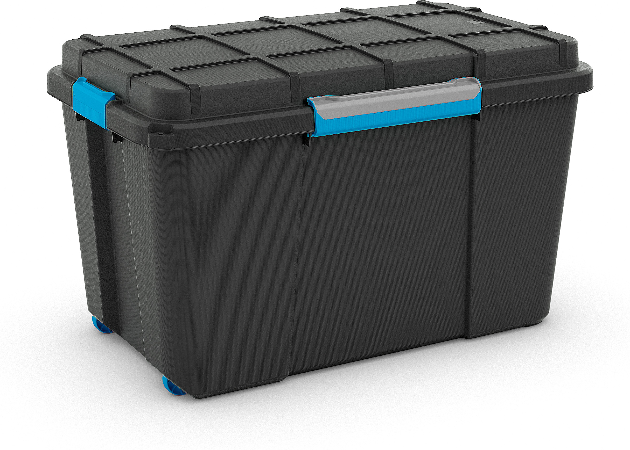 Kis Scuba Box Scuba Box XL Kis - Contenitore Plastica Ermetico 73,5x44,5x46cm Nero/azzurro Per Fai Da Te Kis Contenitore