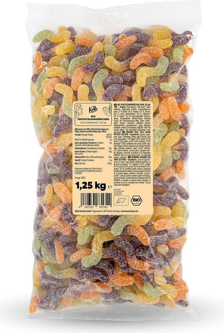 KoRo |Saure Würmer ohne Gelatine 1,5 kg WORMS_002