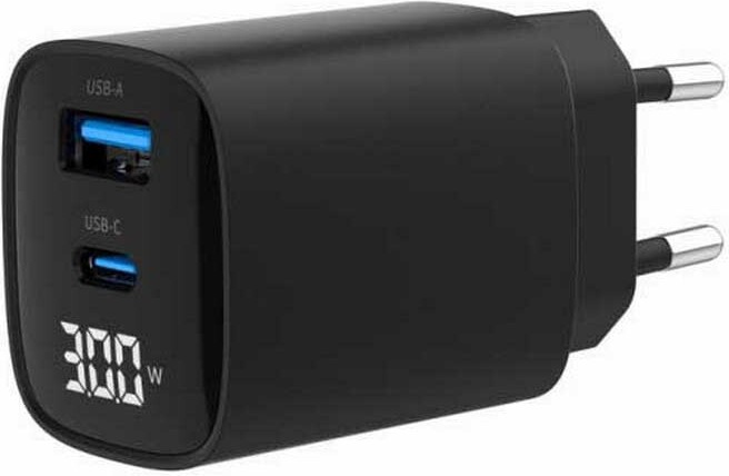 GEMBIRD Gembird TA-UC-PDQC30LCD-BK-01 nabíjačka mobilných zariadení Smartphone, Smartwatch, Tablet Black AC Rýchle nabíjanie Vnútorné