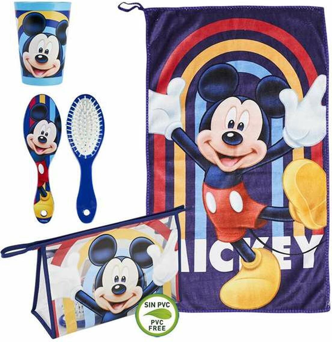 Cerda Kinder Reisetoilettengarnitur Mickey Mouse Blau (23 x 16 x 7 cm) (4 pcs) 2100003793