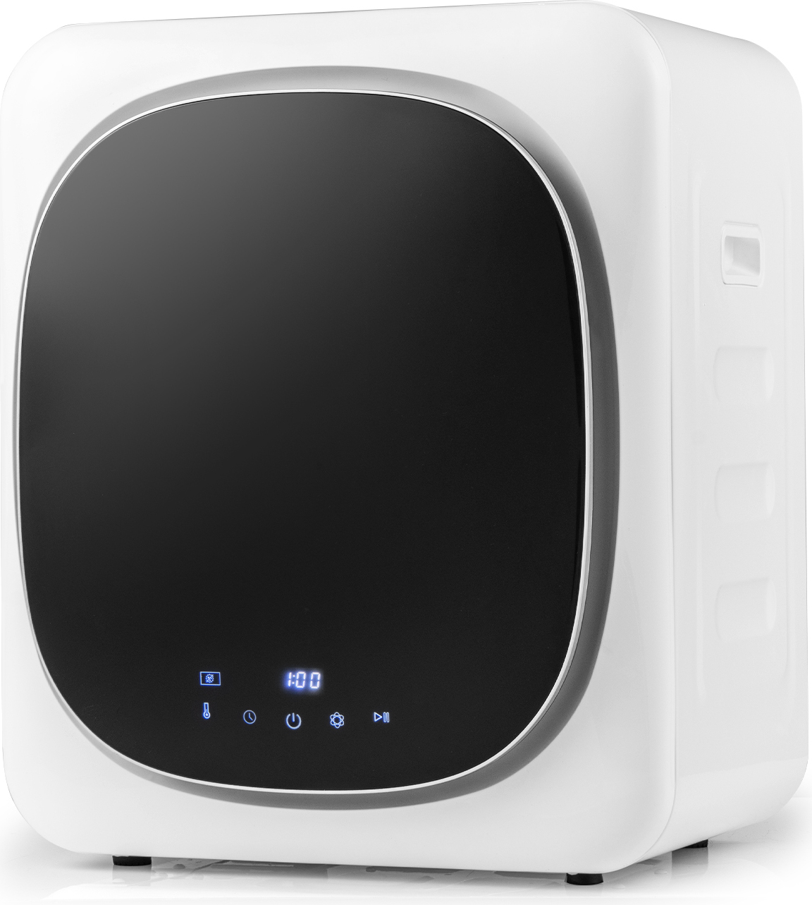 GIANTEX 800W Wäschetrockner elektronisch mit 4 Temperaturen & 6 Timer, tragbarer Ablufttrockner 5kg mit LED-Touchscreen, Edelstahl-Trommel