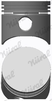 NÜRAL 87-785000-00 Kolben für FORD Fiesta Mk4 Schrägheck (JAS, JBS) KA (RB) FIESTA III (GFJ) ESCORT IV (GAF, AWF, ABFT) Fiesta Mk4 (J3S, J5S)