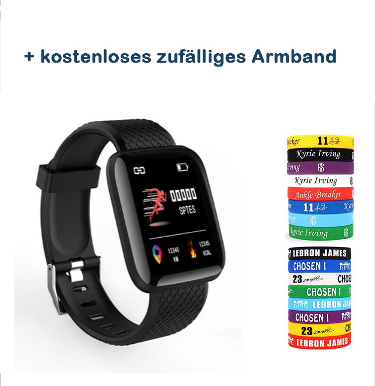 Tomstar Smartwatch Fitness Tracker Sport Uhr Herren Damen Armband Bluetooth 