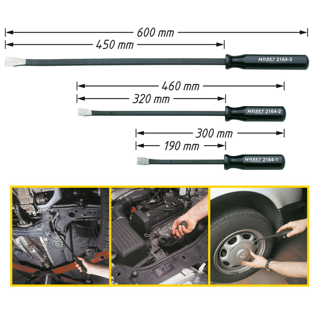 Hazet Krafthebel Satz, Anzahl Werkzeuge: 3 2164/3