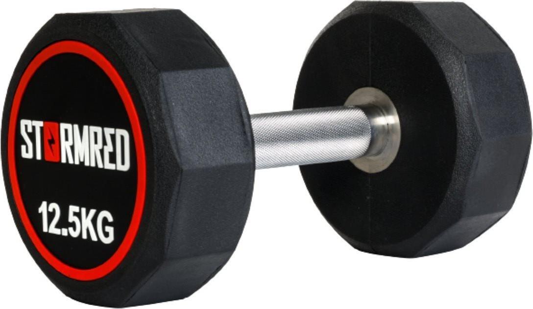 Stormred gummierte Kurzhantel 12,5 kg