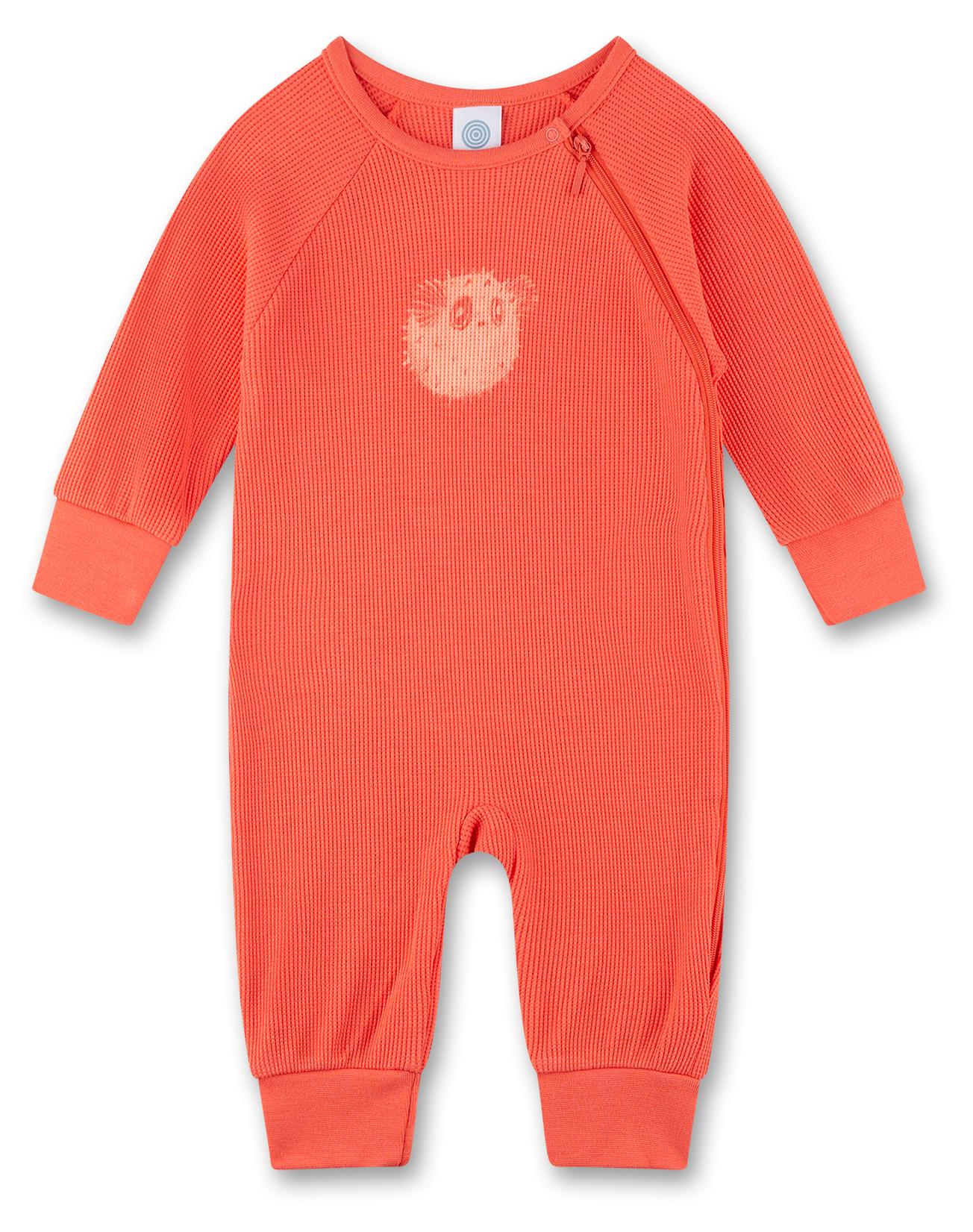 Sanetta Baby-Strampler orange Kugelfisch 68 222128